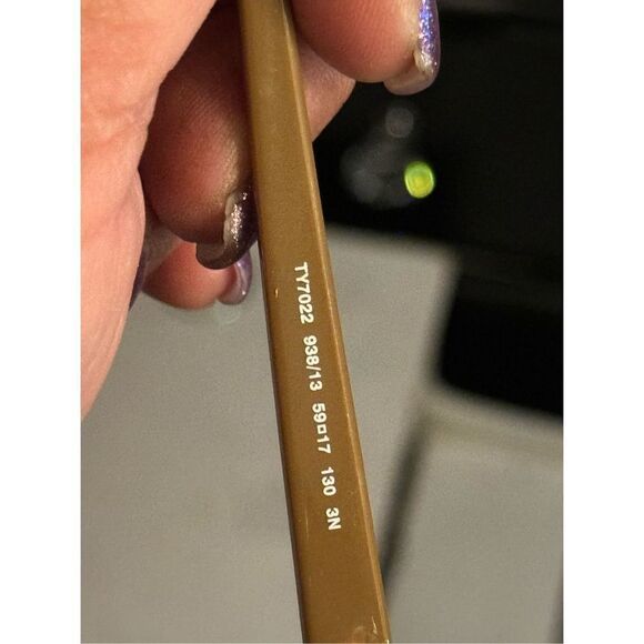 Tory burch Eleanor oversized square sunglasses ty7022 tan black gold - Picture 9 of 13